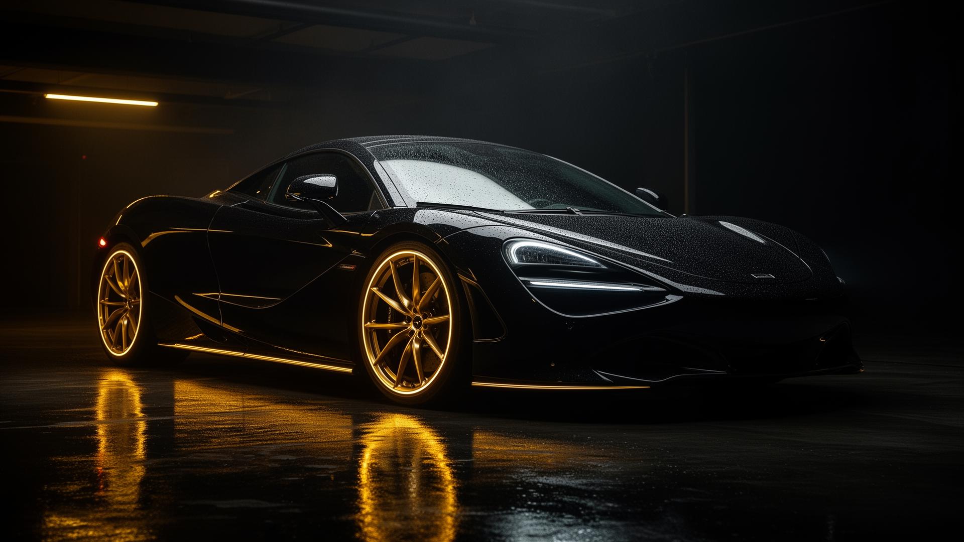 Black luxury supercar detailed by Noble Detailing